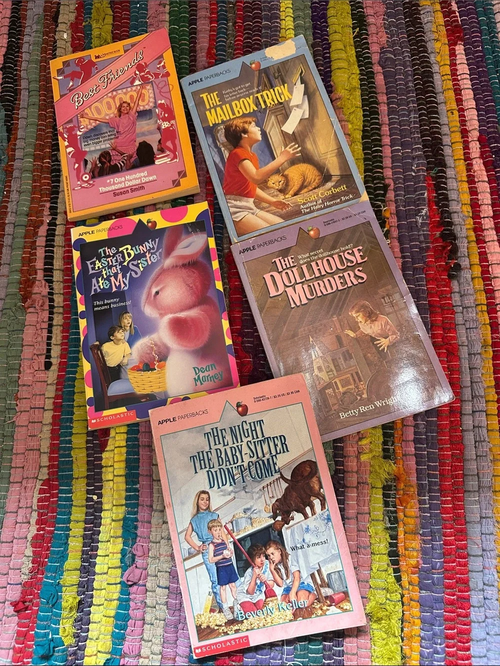 Vintage 1990s Scholastic Apple Paperback Kids Teen Books Lot of 5 HTF Rare